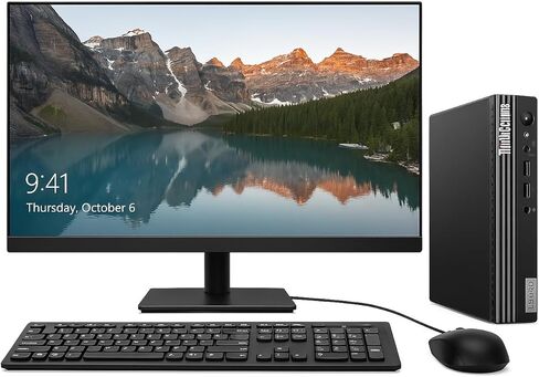 كمبيوتر لينوفو ثينك سنتر M80q الجيل الثالث الصغير | الجيل الثاني عشر من إنتل كور i5 | رام 16 جيجا بايت DDR5 | 512 جيجا بايت NVMe SSD | إنتل يو اتش دي 770 | ويندوز 11 برو | شاشة LCD جديدة مقاس 24 بوصة | دعم شاشة 3X | متجدد in Saudi Arabia