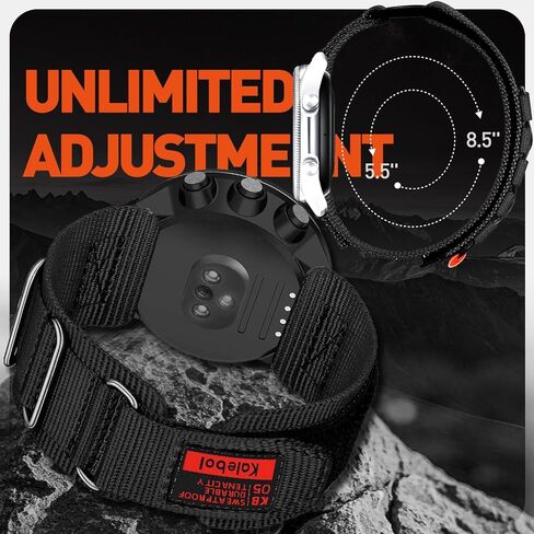 LYSANDRA متوافق مع سوار ساعة SUUNTO 9/9 Baro/9 تيتانيوم، حزام رياضي من النايلون 24 مم مع تصميم منسوج لسلسلة SUUNTO Spartan / D5 / D7 الذكية in Kuwait
