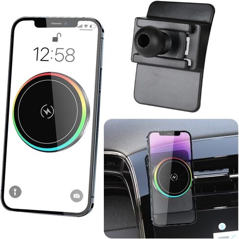 حامل هاتف مغناطيسي للسيارة Hyundai Tucson 2025 2026 وHyundai Santa Cruz 2025 2026 ملحقات داخلية للسيارات، أفضل حامل للهاتف المحمول، شاحن لاسلكي سريع 15 وات للهواتف المحمولة لشحن حامل شاشة GPS in Kuwait