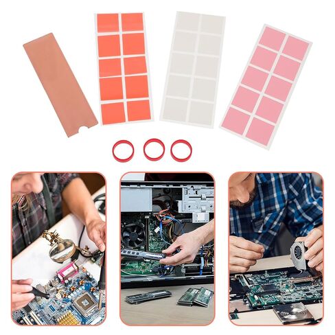 NOLITOY Copper Nvme M.2 SSD Heat Sink Cooler with 22 Silicone Pads, Metal Radiator Heatsink for High-Performance Laptop and Desktop Internal Cooling in Kuwait