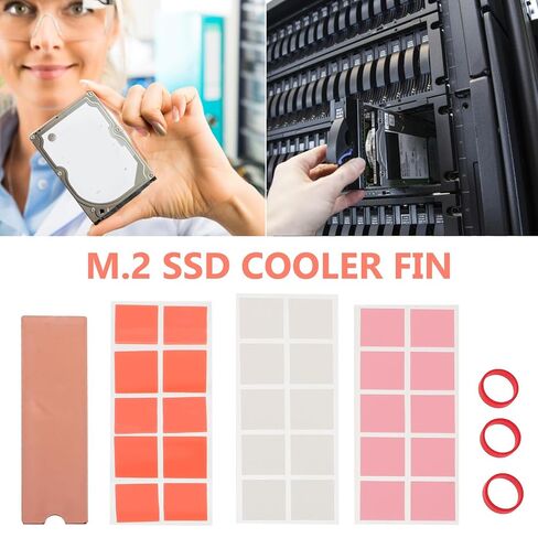 NOLITOY Copper Nvme M.2 SSD Heat Sink Cooler with 22 Silicone Pads, Metal Radiator Heatsink for High-Performance Laptop and Desktop Internal Cooling in Kuwait