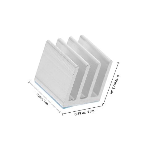 20pcs Aluminum Heatsink Block with Adhesive Tape, Universal Compact Cooling Fin for Electronic Chips and Routers, 10x10x10mm Thermal Conductive Heat Sink Replacement for Daily Use in Kuwait