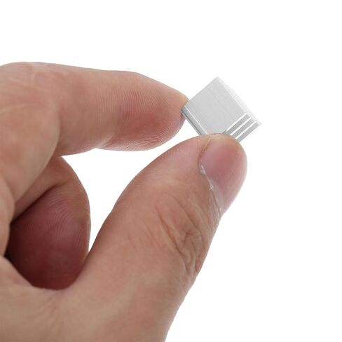 20pcs Aluminum Heatsink Block with Adhesive Tape, Universal Compact Cooling Fin for Electronic Chips and Routers, 10x10x10mm Thermal Conductive Heat Sink Replacement for Daily Use in Kuwait