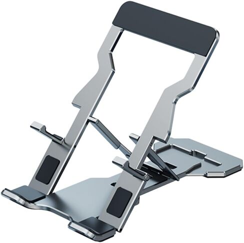 Folding Mobile Phone Stand Adjustable Desktop Phone Holder Compact Tablet Support for Office and Travel Use in Saudi Arabia