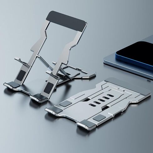 Folding Mobile Phone Stand Adjustable Desktop Phone Holder Compact Tablet Support for Office and Travel Use in Saudi Arabia