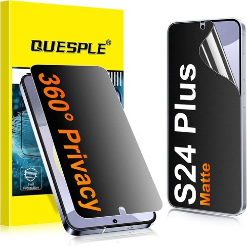 2 Pack for Samsung Galaxy S24 Plus Matte Privacy Screen Protector [Not Glass], 360° Anti-Spy, Anti-Scratch, Anti-Glare, Support Fingerprint Unlock in Saudi Arabia
