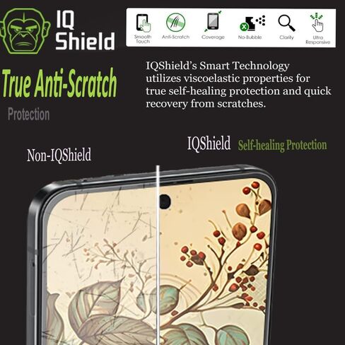 عبوة من قطعتين من IQShield لهاتف Samsung Galaxy Z Flip 5: طبقة TPU فائقة الوضوح، تركيب خالٍ من الفقاعات، مقاوم للخدش، صديق للحافظة، وضوح عالي الدقة للحماية القصوى لفتح بصمة الإصبع in Saudi Arabia