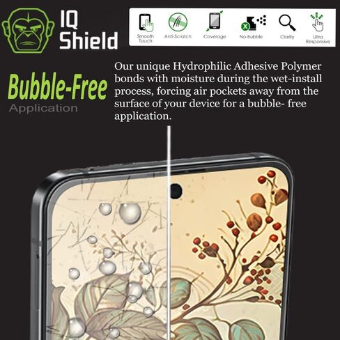 عبوة من قطعتين من IQShield لهاتف Samsung Galaxy Z Flip 5: طبقة TPU فائقة الوضوح، تركيب خالٍ من الفقاعات، مقاوم للخدش، صديق للحافظة، وضوح عالي الدقة للحماية القصوى لفتح بصمة الإصبع in Saudi Arabia