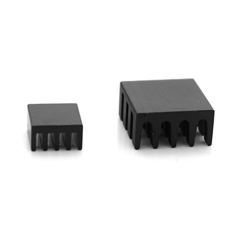 2pcs Aluminum Heat Sink for 3b/3b+ Single-Board Computer Cooling Radiator Block with Thermal Pad, Black PCB Cooler for Electronic Components in Saudi Arabia