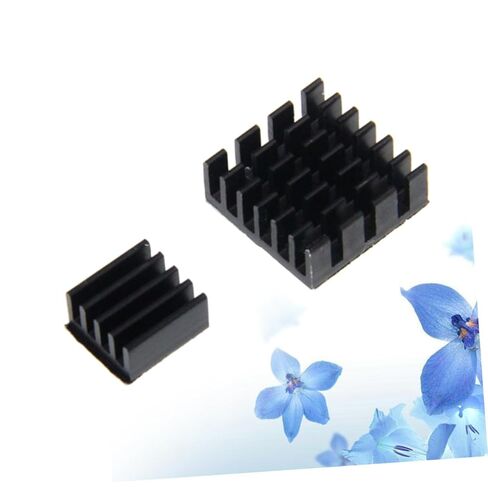 2pcs Aluminum Heat Sink for 3b/3b+ Single-Board Computer Cooling Radiator Block with Thermal Pad, Black PCB Cooler for Electronic Components in Saudi Arabia