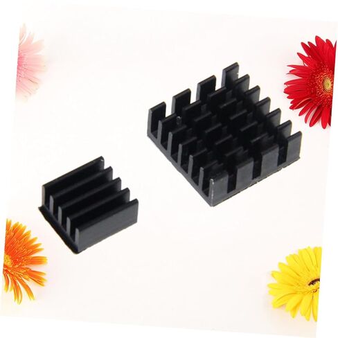 2pcs Aluminum Heat Sink for 3b/3b+ Single-Board Computer Cooling Radiator Block with Thermal Pad, Black PCB Cooler for Electronic Components in Saudi Arabia