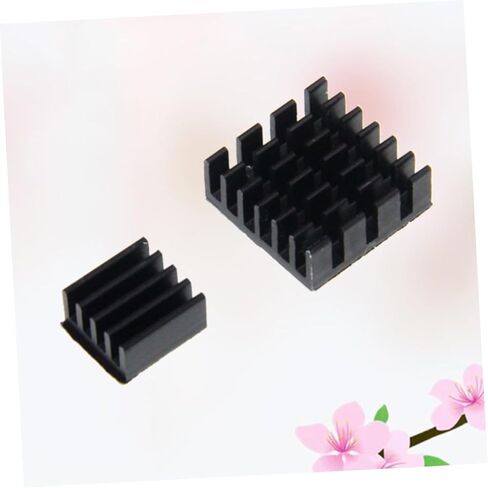 2pcs Aluminum Heat Sink for 3b/3b+ Single-Board Computer Cooling Radiator Block with Thermal Pad, Black PCB Cooler for Electronic Components in Saudi Arabia