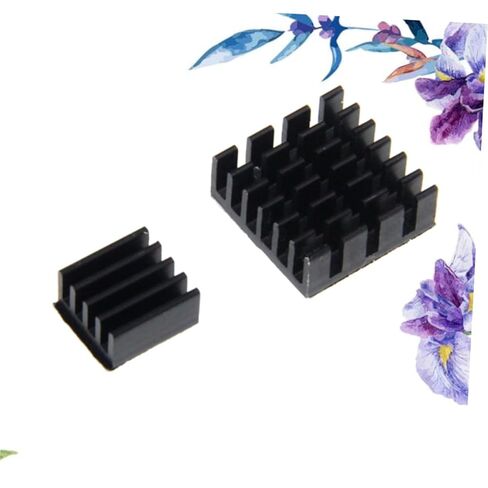 2pcs Aluminum Heat Sink for 3b/3b+ Single-Board Computer Cooling Radiator Block with Thermal Pad, Black PCB Cooler for Electronic Components in Saudi Arabia