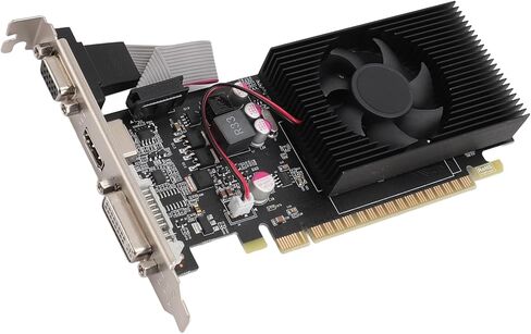 VBESTLIFE GT730 4GB Graphics Card, GDDR3 128Bit GPU, 650/1667MHz PCIE 2.0 16X Gaming Video Card, Desktop Computer Graphics Card Support for DirectX 11 in Saudi Arabia