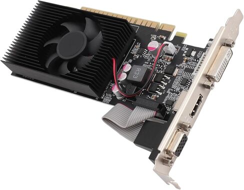 VBESTLIFE GT730 4GB Graphics Card, GDDR3 128Bit GPU, 650/1667MHz PCIE 2.0 16X Gaming Video Card, Desktop Computer Graphics Card Support for DirectX 11 in Saudi Arabia
