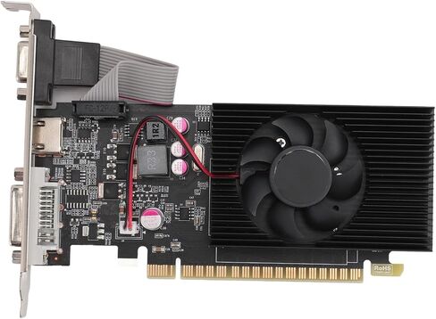 VBESTLIFE GT730 4GB Graphics Card, GDDR3 128Bit GPU, 650/1667MHz PCIE 2.0 16X Gaming Video Card, Desktop Computer Graphics Card Support for DirectX 11 in Saudi Arabia