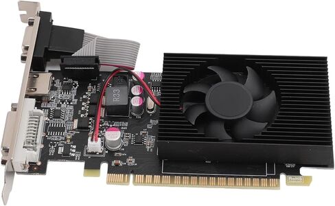VBESTLIFE GT730 4GB Graphics Card, GDDR3 128Bit GPU, 650/1667MHz PCIE 2.0 16X Gaming Video Card, Desktop Computer Graphics Card Support for DirectX 11 in Saudi Arabia