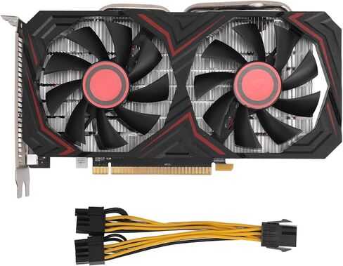 VBESTLIFE 8GB Graphics Card, GDDR5 256Bit GPU, 1380/7000MHz PCIE 2.0 16X Gaming Video Card, Desktop Computer Graphics Card Support for DirectX 11 in Saudi Arabia
