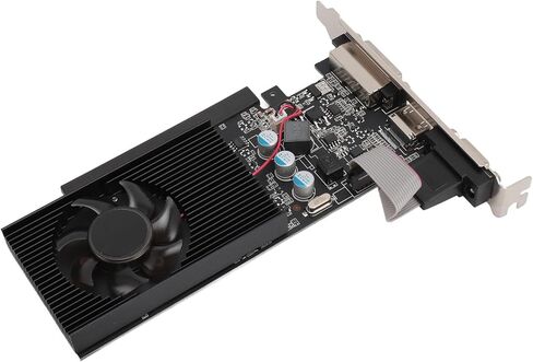 VBESTLIFE 1GB Graphics Card, DDR3 64Bit GPU, 810/1000MHz PCIE 2.0 16X Gaming Video Card, Desktop Computer Graphics Card Support for DirectX 12 in Saudi Arabia