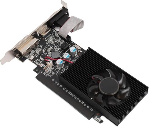 VBESTLIFE 1GB Graphics Card, DDR3 64Bit GPU, 810/1000MHz PCIE 2.0 16X Gaming Video Card, Desktop Computer Graphics Card Support for DirectX 12 in Saudi Arabia