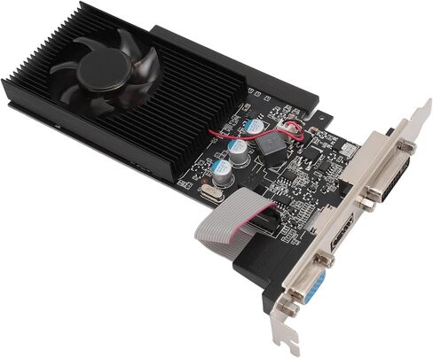 VBESTLIFE 1GB Graphics Card, DDR3 64Bit GPU, 810/1000MHz PCIE 2.0 16X Gaming Video Card, Desktop Computer Graphics Card Support for DirectX 12 in Saudi Arabia