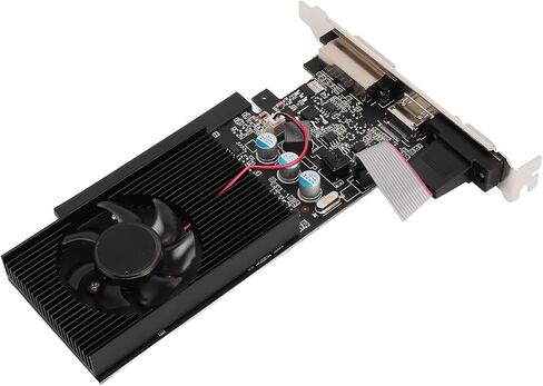 VBESTLIFE 2GB Graphics Card, GDDR3 64Bit GPU, 810/1000MHz PCIE 2.0 16X Gaming Video Card, Desktop Computer Graphics Card Support for DirectX 12 in Saudi Arabia