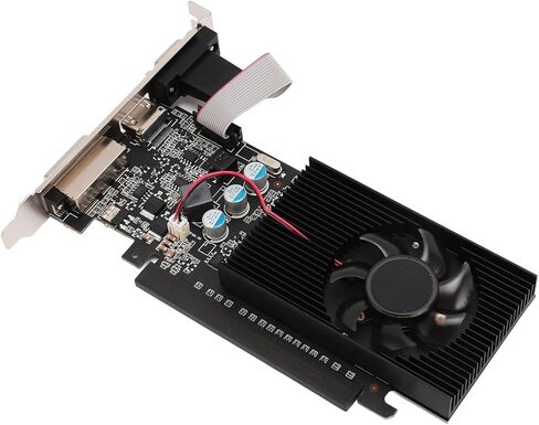 VBESTLIFE 2GB Graphics Card, GDDR3 64Bit GPU, 810/1000MHz PCIE 2.0 16X Gaming Video Card, Desktop Computer Graphics Card Support for DirectX 12 in Saudi Arabia