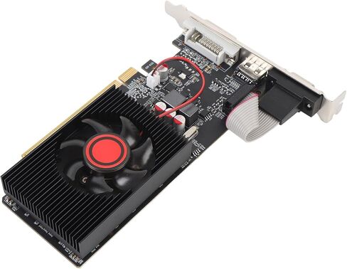 بطاقة رسومات VBESTLIFE GT220 بسعة 1 جيجابايت، وحدة معالجة الرسومات DDR3 64 بت، بطاقة فيديو للألعاب بسرعة 500 ميجاهرتز PCIE 2.0 16X، بطاقة رسومات للكمبيوتر المكتبي مع منافذ HDMI وVGA وDVI in Saudi Arabia