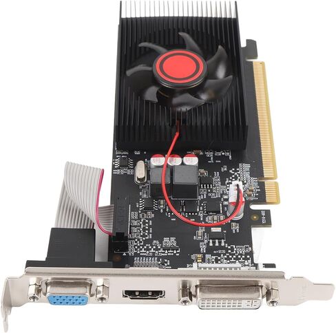 بطاقة رسومات VBESTLIFE GT220 بسعة 1 جيجابايت، وحدة معالجة الرسومات DDR3 64 بت، بطاقة فيديو للألعاب بسرعة 500 ميجاهرتز PCIE 2.0 16X، بطاقة رسومات للكمبيوتر المكتبي مع منافذ HDMI وVGA وDVI in Saudi Arabia