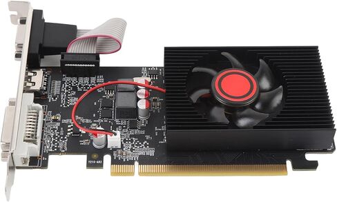 بطاقة رسومات VBESTLIFE GT220 بسعة 1 جيجابايت، وحدة معالجة الرسومات DDR3 64 بت، بطاقة فيديو للألعاب بسرعة 500 ميجاهرتز PCIE 2.0 16X، بطاقة رسومات للكمبيوتر المكتبي مع منافذ HDMI وVGA وDVI in Saudi Arabia