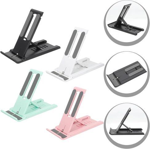 Gadpiparty 4pcs Foldable Mobile Phone Brackets and Adjustable Tablet Stands Desktop Compact Phone Holders Multi-Color for Home and Office Use in Saudi Arabia