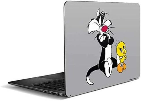 ملصق Skinit للكمبيوتر المحمول متوافق مع Zenbook UX305FA مقاس 13.3 بوصة - تصميم أذرع متقاطعة من Warner Bros Sylvester Tweety Bird مرخص رسميًا in Kuwait