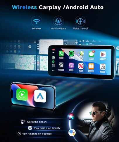 [8 CORE 4G+64G] Car Radio for Toyota RAV4 2019 2020 2021 2022 with Wireless Carplay/Android Auto, 12.3 Inch Android 13 IPS Touch Screen Car Stereo, Bluetooth, GPS Navi, WiFi, SWC, DSP + Backup Camera in Saudi Arabia