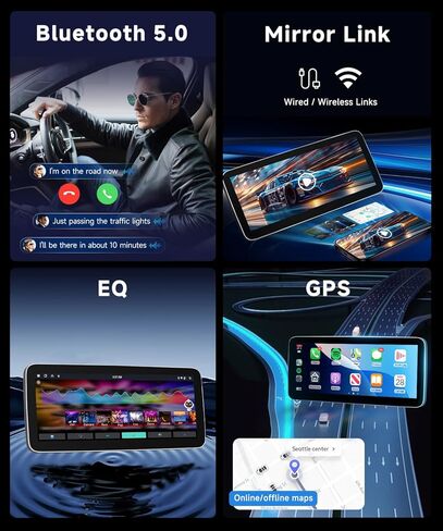 [8 CORE 4G+64G] Car Radio for Toyota RAV4 2019 2020 2021 2022 with Wireless Carplay/Android Auto, 12.3 Inch Android 13 IPS Touch Screen Car Stereo, Bluetooth, GPS Navi, WiFi, SWC, DSP + Backup Camera in Saudi Arabia