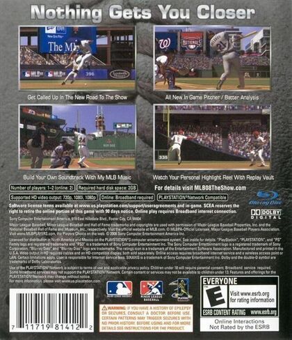 MLB 08 The Show - Playstation 3 in Saudi Arabia