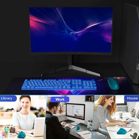 ماوس عمودي لاسلكي 2.4 جيجا، فأرة بصرية مريحة قابلة لإعادة الشحن: 3 مستويات DPI قابلة للتعديل 800/1200/1600 و6 أزرار، لأجهزة الكمبيوتر المحمول والكمبيوتر الشخصي والكمبيوتر المكتبي والكمبيوتر المحمول وما إلى ذلك، أخضر in Kuwait