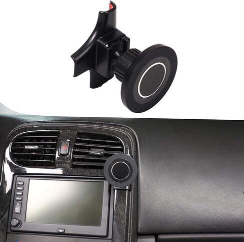 Car Phone Holder Mount Compatible with Chevrolet Corvette C6 Z06 ZR1 2005-2013 Center Console Dashboard Air Outlet Handsfree Phone Mount Magnetic Phone Mount Dash Clip Accessories (Style B) in Saudi Arabia