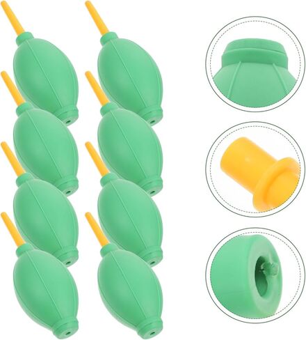 8Pcs Gardening Air Blower Rubber Dust Blowers with Pin-Valve Nozzle for Camera Lens Cleaning Soft Tip Dust Blaster Tools for Home and Outdoor Use Random Color in Saudi Arabia