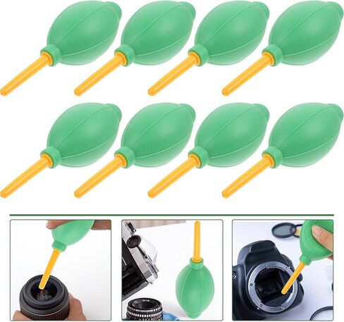 8Pcs Gardening Air Blower Rubber Dust Blowers with Pin-Valve Nozzle for Camera Lens Cleaning Soft Tip Dust Blaster Tools for Home and Outdoor Use Random Color in Saudi Arabia