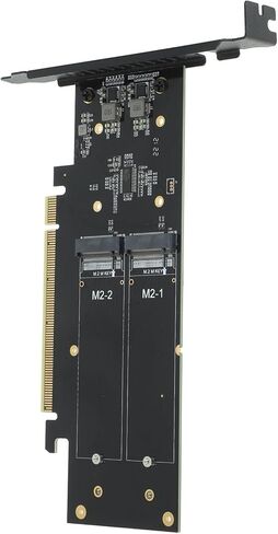 BESPORTBLE NVMe PCI-E Adapter - Key to PCI-E Converter Card Dual Power Supply for Data Mining Image Video Processing High Efficiency with Enhanced Contacts in Saudi Arabia