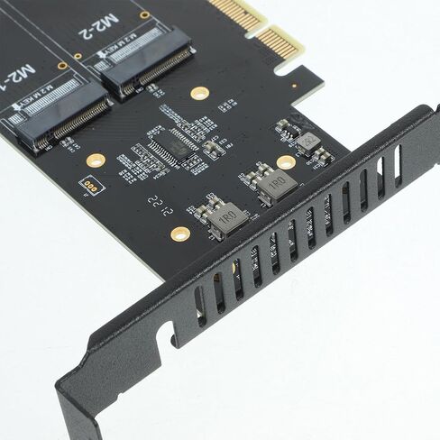BESPORTBLE NVMe PCI-E Adapter - Key to PCI-E Converter Card Dual Power Supply for Data Mining Image Video Processing High Efficiency with Enhanced Contacts in Saudi Arabia