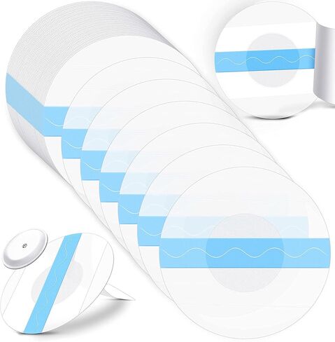 Nuanchu 48 Pack Sensor Covers Compatible with Freestyle Libre 1/2/3,Waterproof CGM Sensor Patches, Glucose Monitor Protector Long Lasting Without Hole (Blue) in Saudi Arabia