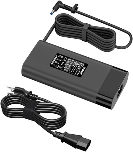 شاحن HP 230 واط - مصدر طاقة 19.5 فولت 11.8 أمبير، محول تيار متردد برأس 4.5 × 3.0 مم لجهاز HP Victus 16 15 OMEN 16 17 كمبيوتر محمول، ZBook Power G10 G9 G8، متوافق مع الموديلات 16-s0000، 15-fb1000، 16-b1797nr، 17-cb1000 in Kuwait