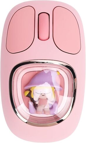 GOWENIC Wireless Mouse, Rechargeable Silent RGB Wireless Mouse with USB Receiver and Doll Style, for PC Laptop Tablet Gaming Working (Yellow) in Saudi Arabia