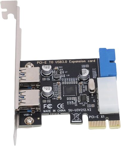 SUNGOOYUE داخلي 19 دبوس USB 3.0 موصل بطاقة PCIe 2 منفذ PCIe USB بطاقة توسيع لـ 10 in Saudi Arabia