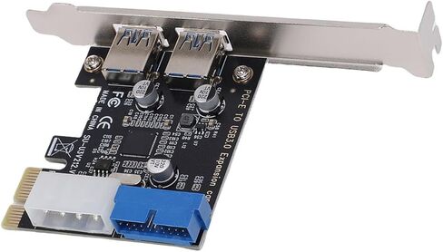 SUNGOOYUE داخلي 19 دبوس USB 3.0 موصل بطاقة PCIe 2 منفذ PCIe USB بطاقة توسيع لـ 10 in Saudi Arabia