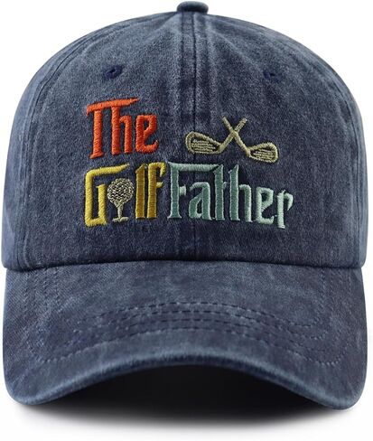 GzacDeope The Golf Father Hat for Men, Funny Adjustable Cotton 3D Embroidered Dad Baseball Cap in Saudi Arabia