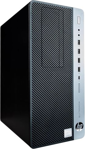 الكمبيوتر المكتبي HP EliteDesk 800G4 Tower | سداسي النواة إنتل i7 (3.4) | ذاكرة وصول عشوائي DDR4 سعة 16 جيجابايت | 500 جيجابايت SSD الحالة الصلبة | ويندوز 11 بروفيشنال | كمبيوتر منزلي أو مكتبي، أسود (متجدد) in Kuwait