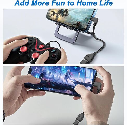 محول MEIRIYFA USB C إلى USB 3.0، 90 درجة USB 3.1 C ذكر إلى USB 3.0 A أنثى كابل OTG 5 جيجابت في الثانية سلك بيانات وشحن للهواتف اللوحية والكمبيوتر المحمول (أسود، 0.25 متر) in Kuwait