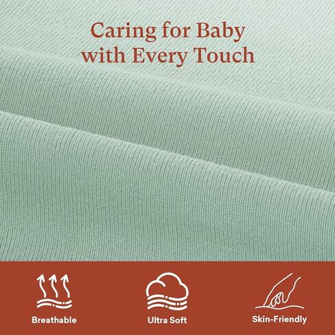 Baby Romper, Soft 2-Way Zipper Footless Long Sleeve Jumpsuit for Baby Boys Girls, 0-9 Months, 12-24 Months in Saudi Arabia